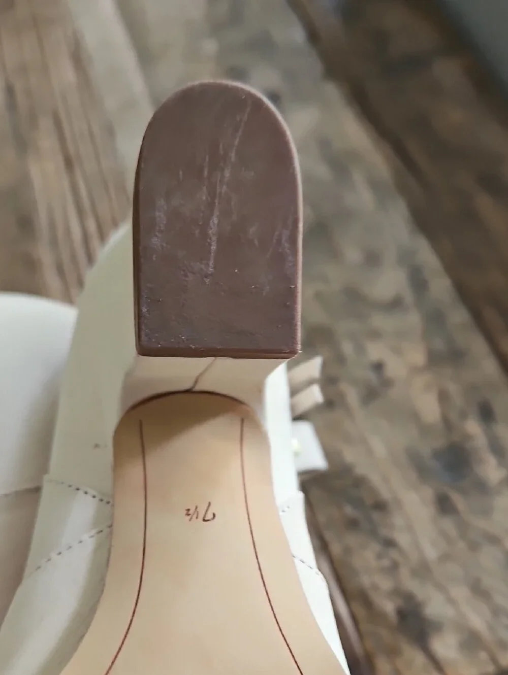 Sam Edelman Cream Pointed-Toe Block Heel Ankle Booties